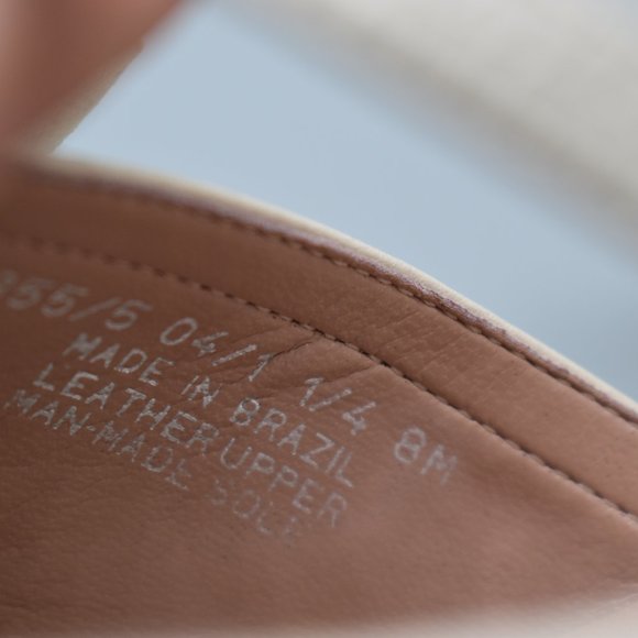 Franco Sarto Cream Strappy Heels With Flower - Picture 10 of 13